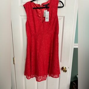 French connection coral dress NWT
